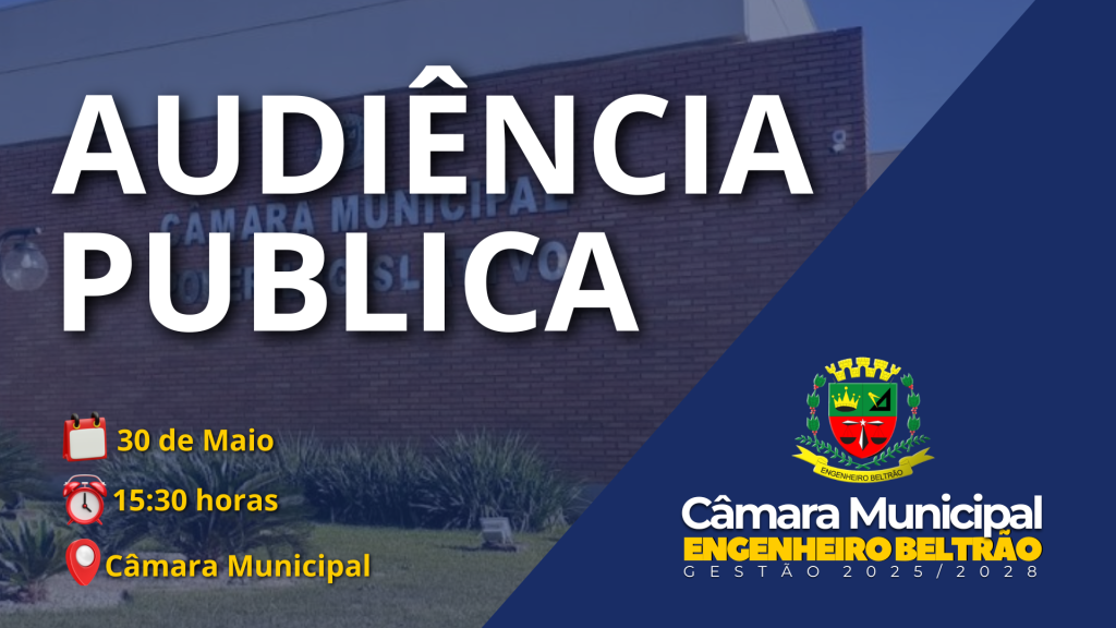 Câmara realiza prestação de contas de quadrimestre durante audiência pública